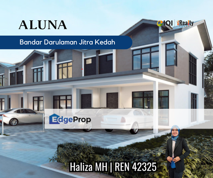 ALUNA Freehold Single Storey with Free Solar Installation Bandar Darulaman, Jitra Kedah, Kedah, Jitra