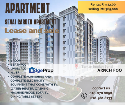 Senai Garden Apartment , Johor, Senai