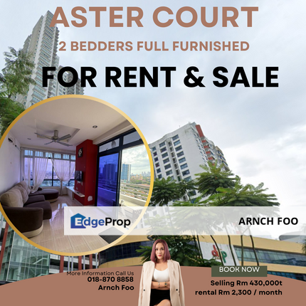 aster court for rent 2 bedders , Johor, Johor Bahru