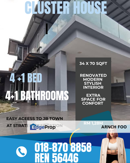 Double Storey Cluster, Johor, Johor Bahru