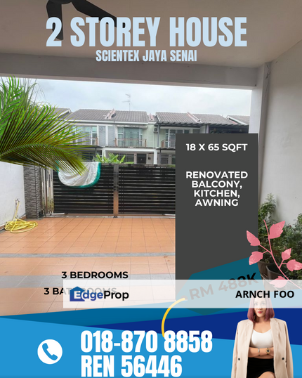 Double Storey Terrace alike new, Johor, Senai