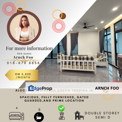 Alocasia Semi Detached House, Johor, Johor Bahru