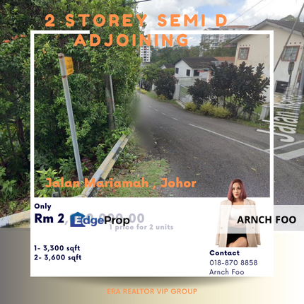 Adjoining Semi D, Johor, Johor Bahru