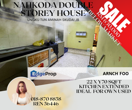 Double Storey terrace AT Nahkoda Skudai, Johor, Skudai