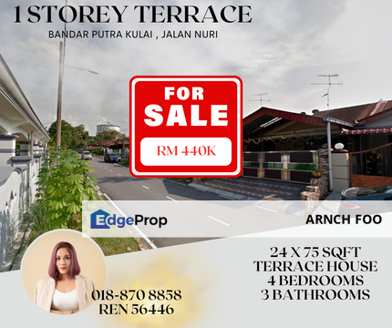 Single Storey Terrace House, Johor, Kulai