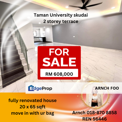 Double Storey Terrace, Johor, Skudai