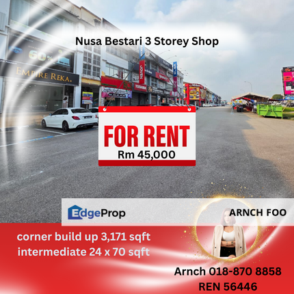 3 storey shop adjoining , Johor, 