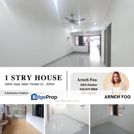 Single Storey Rare unit, Johor, Johor Bahru