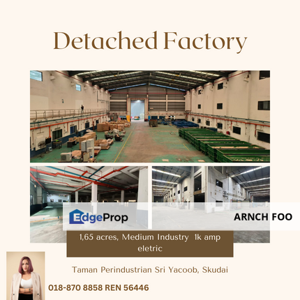 Detached Factory , Johor, Skudai