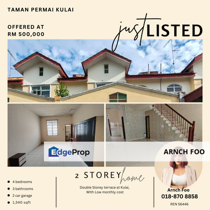 Double Storey Terrace at Permai Kulai, Johor, Kulai