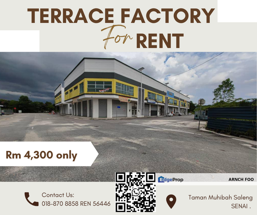 1.5 Storey Terrace Factory, Johor, Kulai
