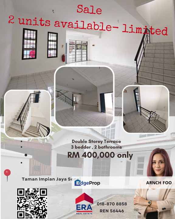 Double Storey Terrace House - 2 units available limited, Johor, Senai