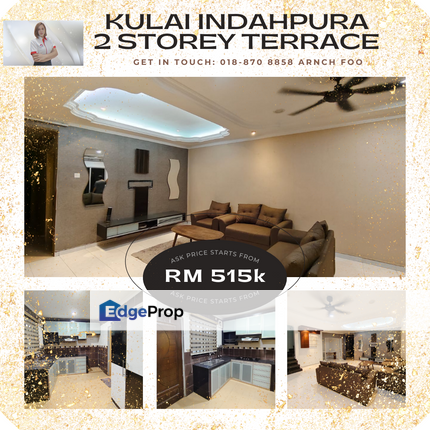 Indahpura 2 storey Terrace, Johor, Kulai