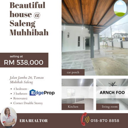 Double Storey Terrace Saleng, Johor, Senai