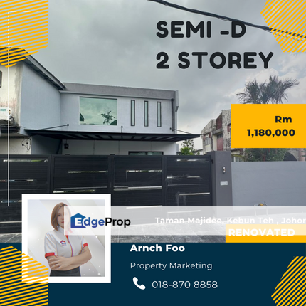 Double Storey Semi-Detached, Johor, Johor Bahru