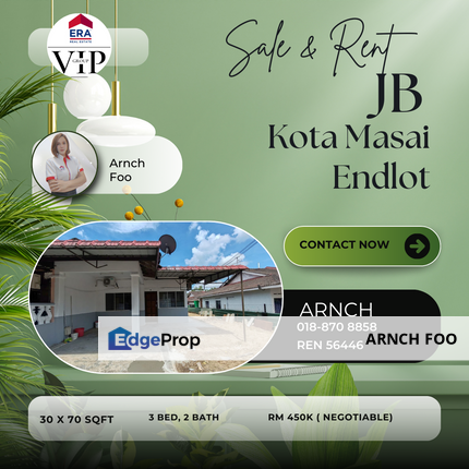 Endlot Single Storey House, Johor, Pasir Gudang