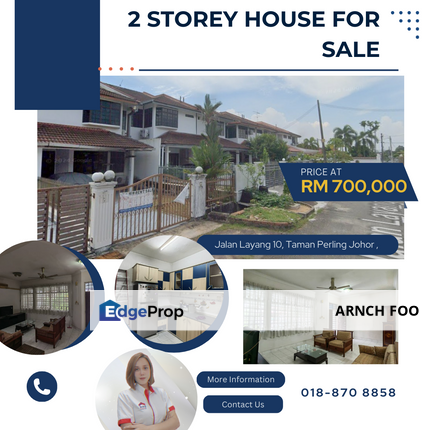 Double Storey Terrace Perling, Johor, Johor Bahru