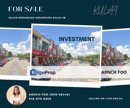 Commercial Double Storey Indahpura, Johor, Kulai