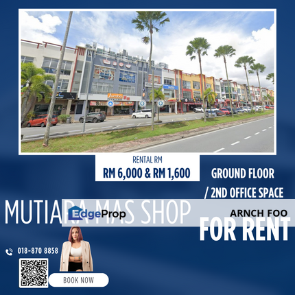 Ground Floor retail space / second floor office space, Johor, Johor Bahru