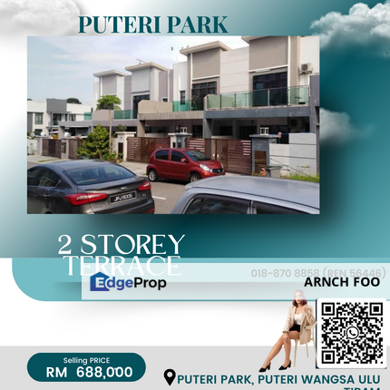 Puteri Park Puteri Wangsa 2 storey, Johor, Ulu Tiram