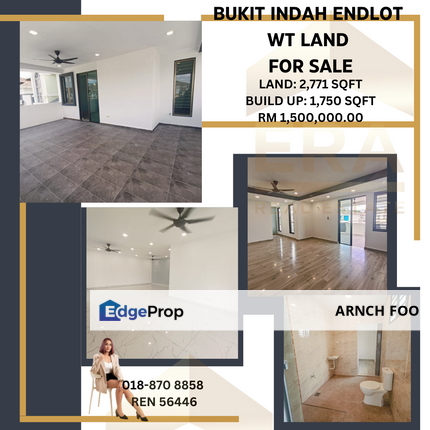 RARE ENDLOT EXTRA LAND , Johor, Johor Bahru