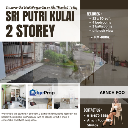 Double Storey Sri Putri, Johor, Kulai