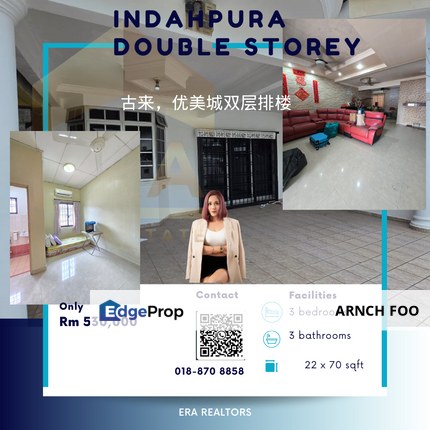 Indahpura Double Storey House, Johor, Kulai