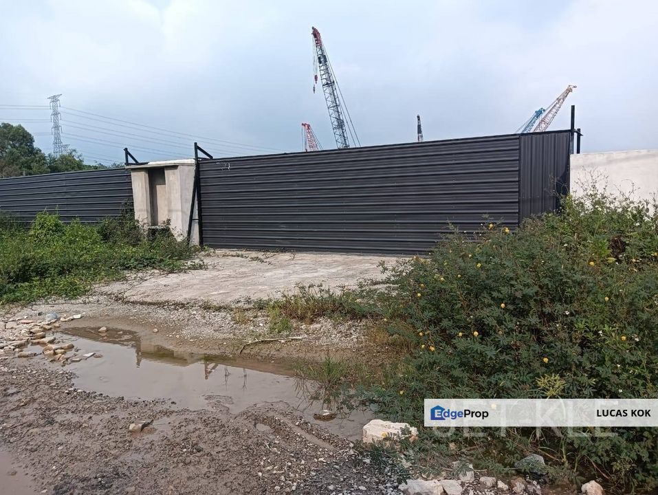 Empty Land For Rent Jalan Sijangkang Utama Telok Panglima Garang With Fencing, Selangor, Kuala Langat