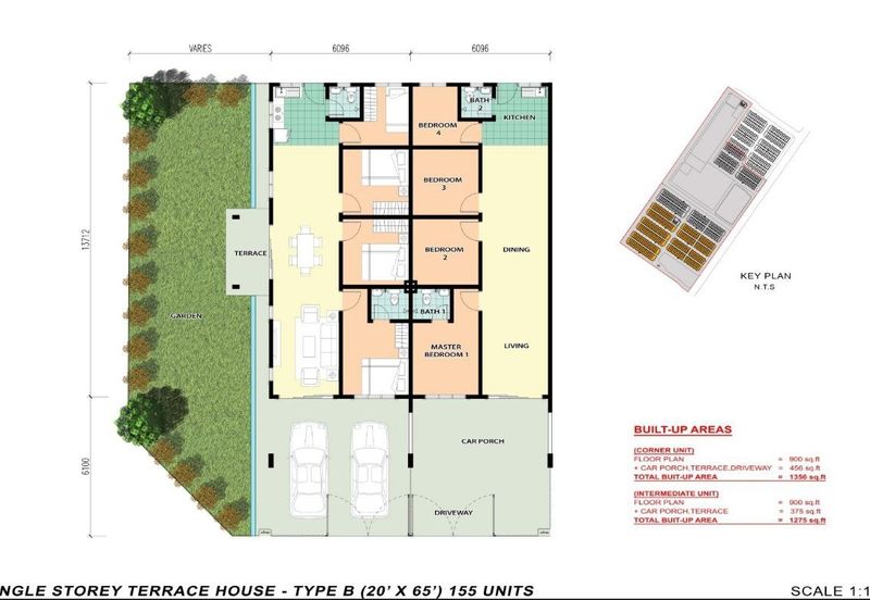 PROJEK BARU TERES SETINGKAT 4 BILIK PALING BERBALOI DI BAHAU