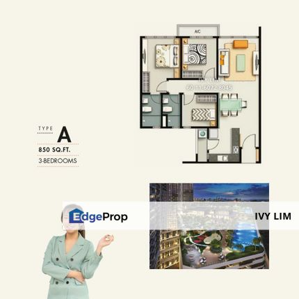 M Vertica Cheras, Cheras, Kuala Lumpur, New Project, D-53A-10, 3 Bedroom, Below Market Price, Cash Back, Completed, Walking to MRT, Kuala Lumpur, Cheras