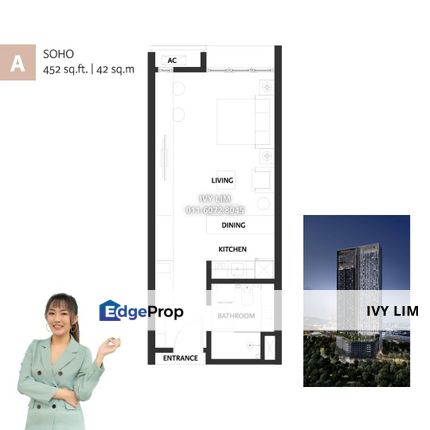 Chancery Rsidences, KL City, Kuala Lumpur, Freehold New Condo, Studio, Soho, Fully Furnished, Airbnb, Kuala Lumpur, KL City