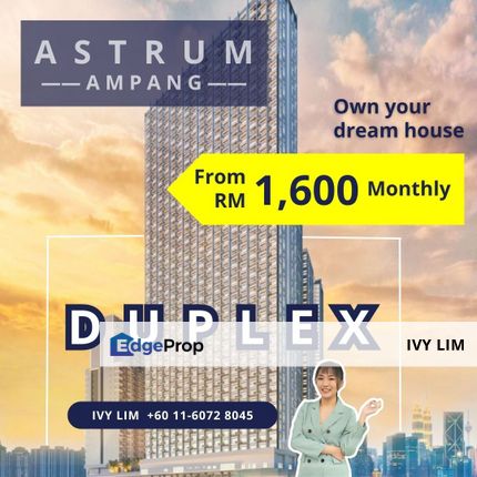 Astrum Ampang, KLCC, Kuala Lumpur, New LRT Condo, Duplex, Investment, High ROI, Airbnb, Landed in Sky, Kuala Lumpur, KLCC