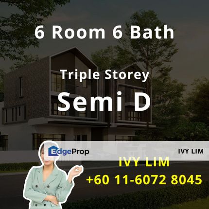Sierra Hijauan, Ampang, Selangor, Kuala Lumpur, Semi D, Triple Storey, 6 Room 6 Bath, New Landed, Selangor, Ampang