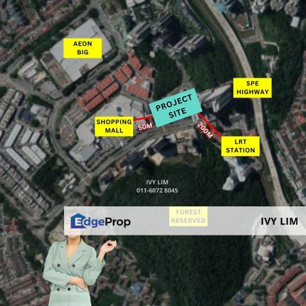 Link bridge to LRT Mall Partial furnished SPE 6 station to KLCC, Kuala Lumpur, Wangsa Maju