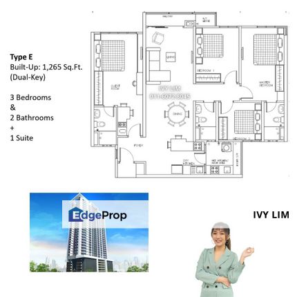 Dual Key Condo For Sale, Freehold, Walk to MRT Low Density Kenwingston Platz Residence, KLCC, Kuala Lumpur, Kuala Lumpur, KLCC