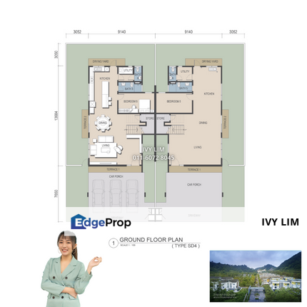 Unit Number 208, New Semi D House, Triple Storey, Gated Guarded, Sierra Hijauan, Ampang, Selangor, Selangor, Ampang