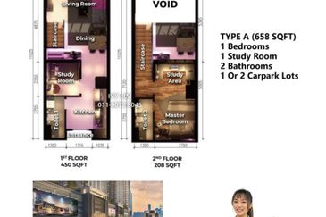 Duplex Condo, Next to Mall & LRT, KL City House For Sale, 0% Down Payment, Jelatek