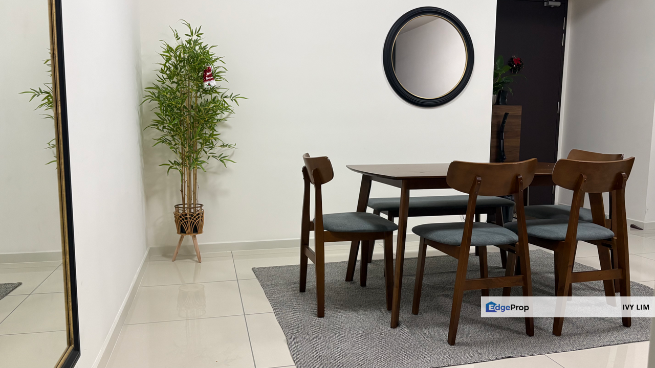 Covered Walkway to LRT Sri Rampai Fully Furnished 3CarPark SideBySide 4Bedrooms 3Bathrooms Dry Wet Kitchen Ready Move In Anytime, Kuala Lumpur, Wangsa Maju