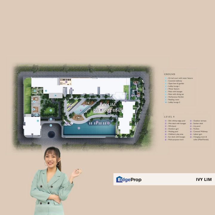 Villa Unit, Access to Facility Floor, Landed in Sky, Henna Residence @ The Quartz, Wangsa Maju, Kuala Lumpur, Kuala Lumpur, Wangsa Maju