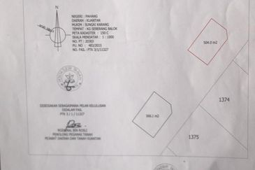 Lot Tanah Banglo Seberang Balok Kuantan (Untuk Dijual)