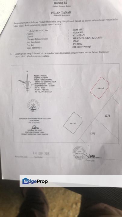 Lot Tanah Banglo Seberang Balok Kuantan (Untuk Dijual), Pahang, Kuantan