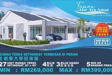 Teres 1 Tingkat Taman Aloa Ara Aman Pekan (Untuk Dijual)