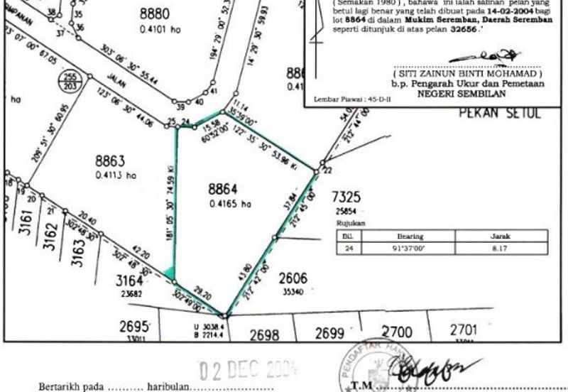 TANAH PERTANIAN 1 EKAR MUKIM SEREMBAN UNTUK DIJUAL
