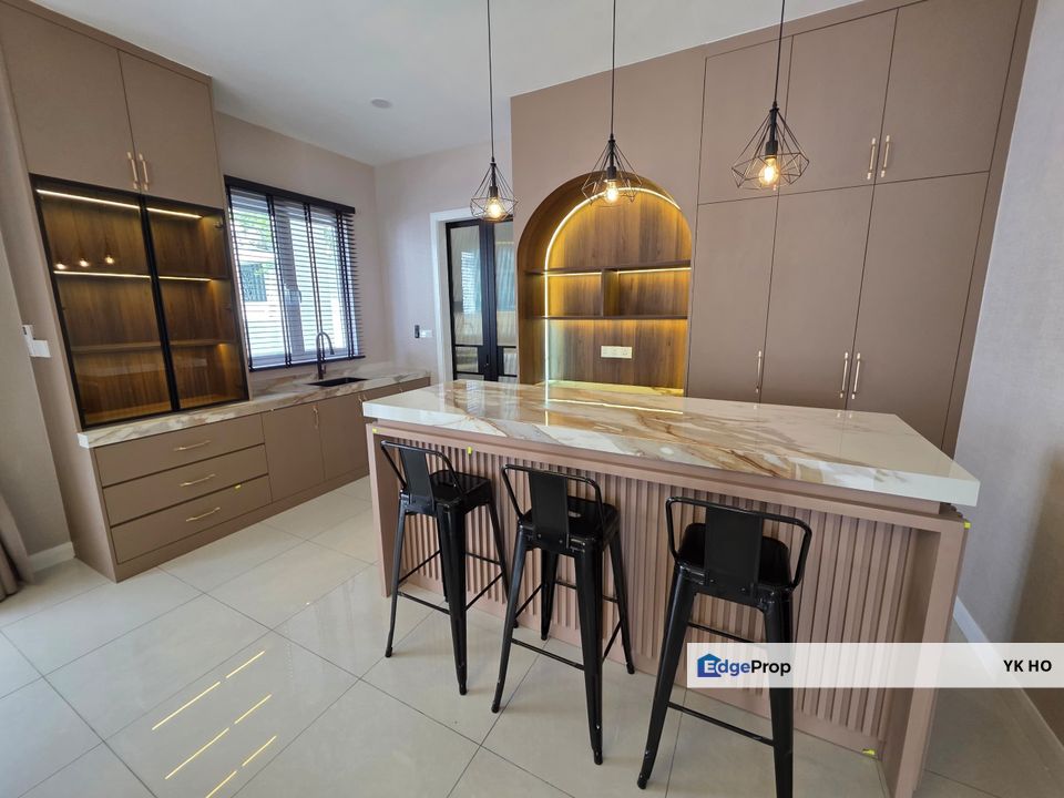 Serene Mont Kiara, 3 Storey Superlink, End Lot, Fully Furnished, Rent, Kuala Lumpur, Sri Hartamas 