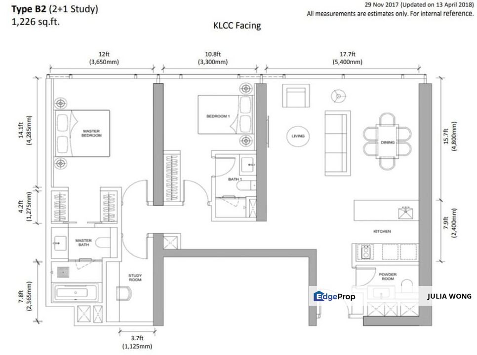 [SALE] High floor, Partial furnished unit, KLCC view, Kuala Lumpur, Damansara Heights