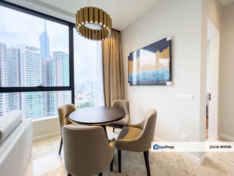 Fully furnished unit with bathtub, PNB118 view, Kuala Lumpur, Bukit Bintang