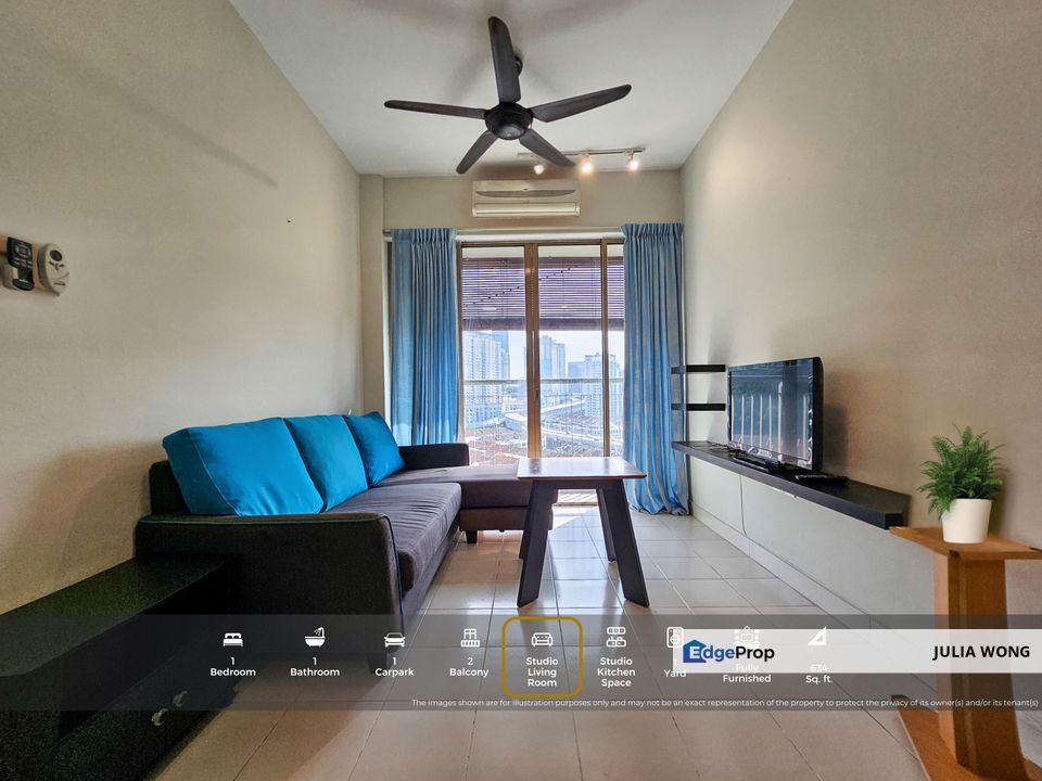 Fully furnished 1 Bedroom with balconies, Selangor, Damansara Perdana