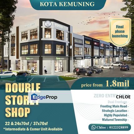 Kota Kemuning 2sty Shop new launching, Selangor, Shah Alam