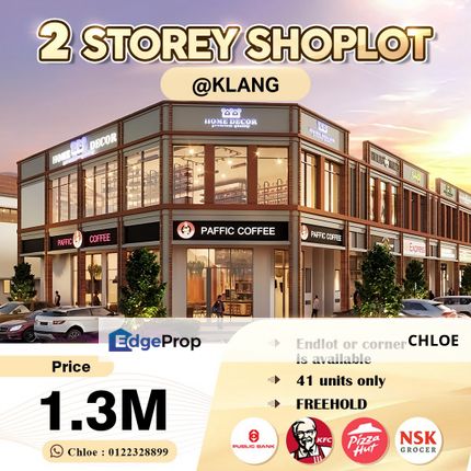 New Project 2sty Shop lot Klang Good location, Selangor, Klang