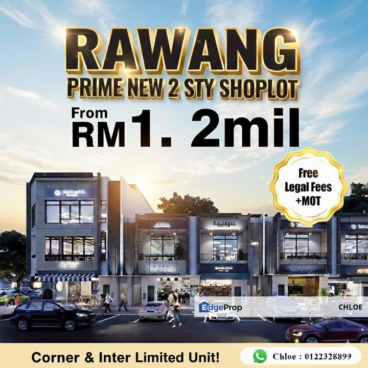 New Project 2sty Shop lot Kundang Rawang , Selangor, Gombak